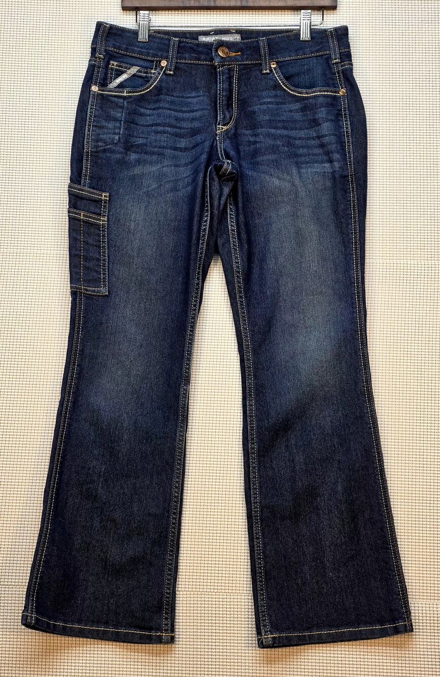 Ariat Rebar DuraStretch Riveter Bootcut Work Jeans Women's 30S Mid-Rise Utility